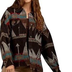 Forever 21 Tribal Print Blazer with Earth Tones